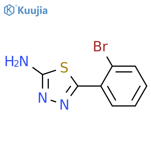 5-(2-Bromophenyl)-1,3,4-thiadiazol-2-amine structure