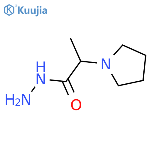 2-(1-Pyrrolidinyl)propanohydrazide structure