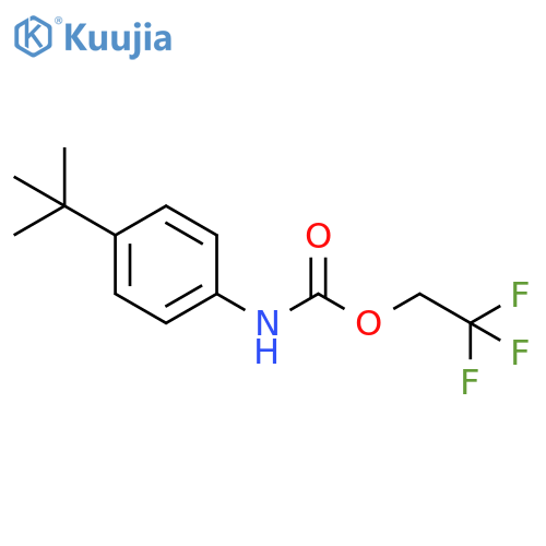 2,2,2-trifluoroethyl N-(4-tert-butylphenyl)carbamate structure