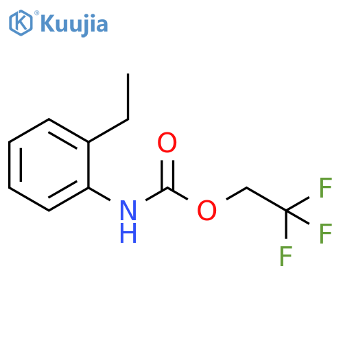 2,2,2-trifluoroethyl N-(2-ethylphenyl)carbamate structure