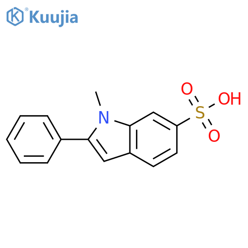 1-Methyl-2-phenyl-1H-indole-6-sulfonic acid structure