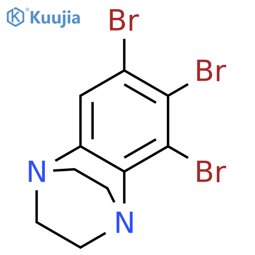 1,4-Ethanoquinoxaline, 5,6,7-tribromo-2,3-dihydro- structure