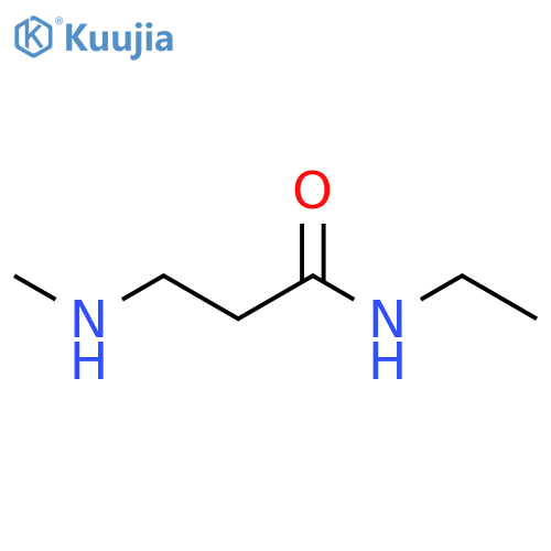 N-ethyl-3-(methylamino)propanamide structure