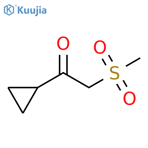 1-cyclopropyl-2-methanesulfonylethan-1-one structure