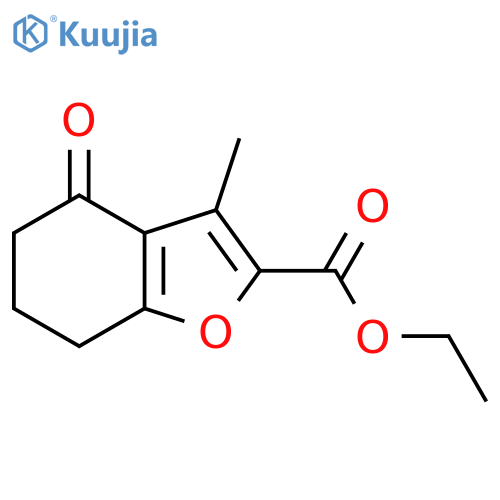 Ethyl 3-Methyl-4-oxo-4,5,6,7-tetrahydro-1-benzofuran-2-carboxylate structure