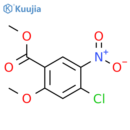 4-Chloro-2-methoxy-5-nitro-benzoic acid methyl ester structure
