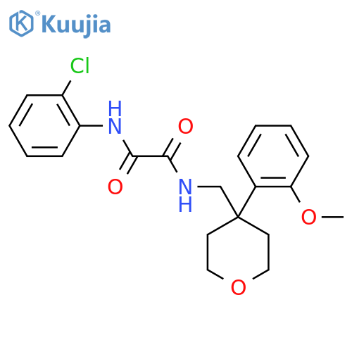 N'-(2-chlorophenyl)-N-{[4-(2-methoxyphenyl)oxan-4-yl]methyl}ethanediamide structure