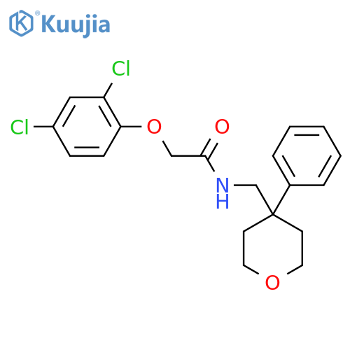 2-(2,4-dichlorophenoxy)-N-[(4-phenyloxan-4-yl)methyl]acetamide structure