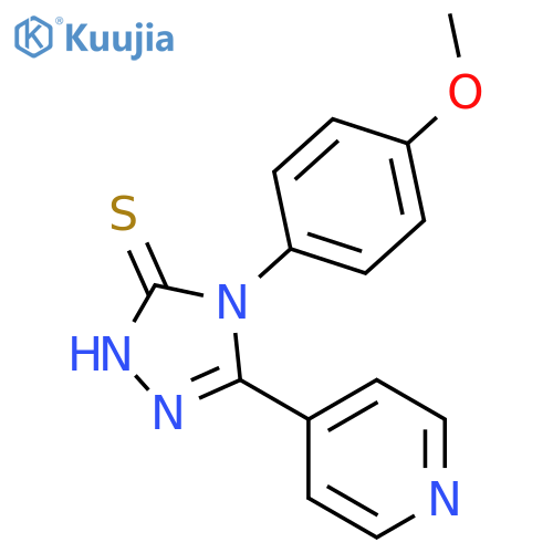 4-(4-Methoxyphenyl)-5-(pyridin-4-yl)-4H-1,2,4-triazole-3-thiol structure
