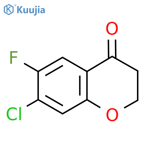 7-Chloro-6-fluorochroman-4-one structure