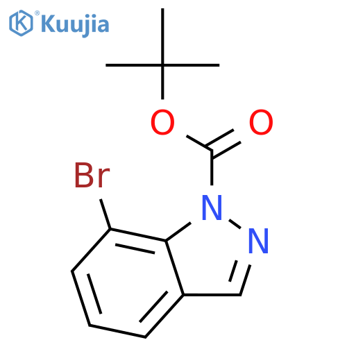 7-Bromoindazole-1-carboxylic acid tert-butyl ester structure