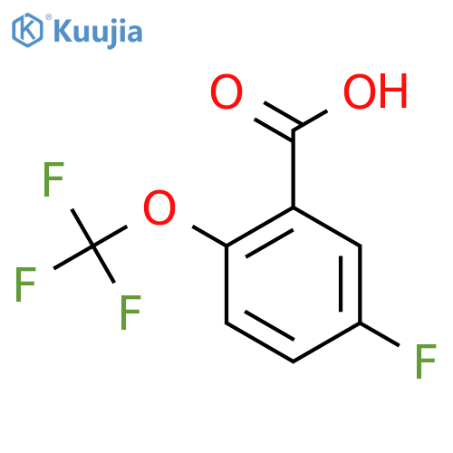 5-Fluoro-2-(trifluoromethoxy)benzoic acid structure