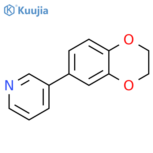 3-(2,3-Dihydro-benzo[1,4]dioxin-6-yl)-pyridine structure