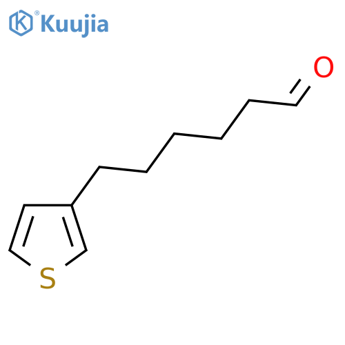 6-(thiophen-3-yl)hexanal structure
