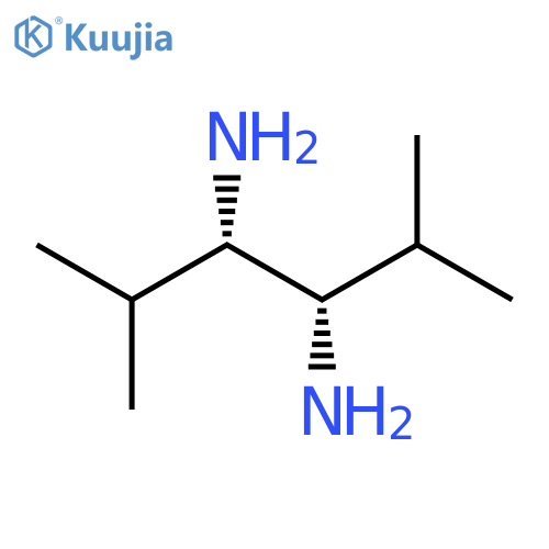 (3S,4S)-2,5-dimethylhexane-3,4-diamine structure