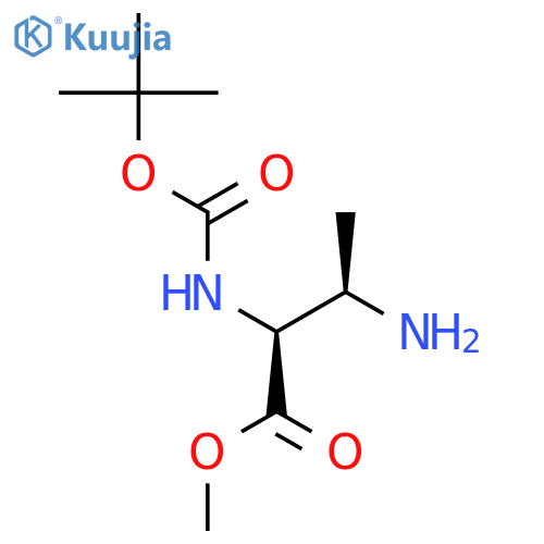 methyl (2S,3R)-3-amino-2-{(tert-butoxy)carbonylamino}butanoate structure