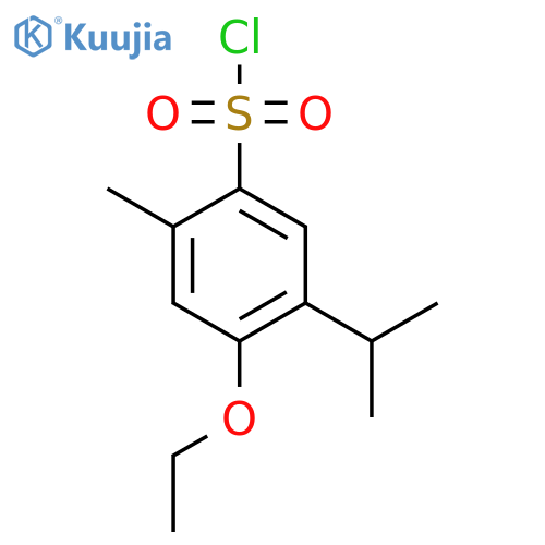 4-Ethoxy-5-isopropyl-2-methylbenzenesulfonyl chloride structure