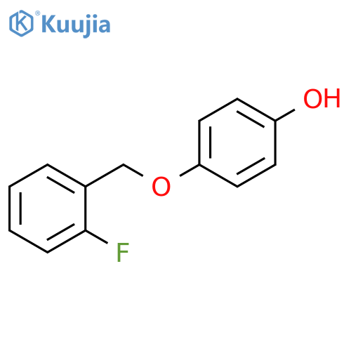 4-[(2-fluorophenyl)methoxy]phenol structure
