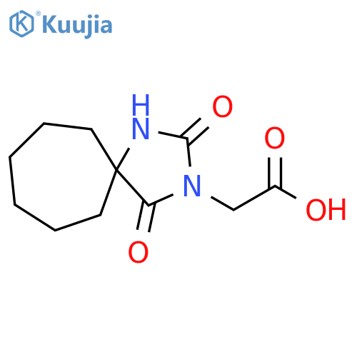 2-(2,4-Dioxo-1,3-diazaspiro[4.6]undecan-3-yl)acetic acid structure