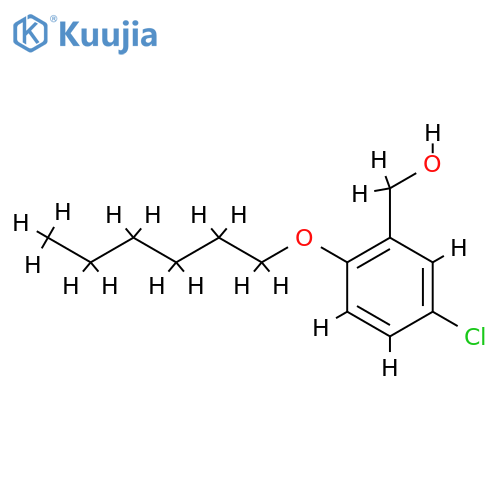 (5-chloro-2-hexoxyphenyl)methanol structure