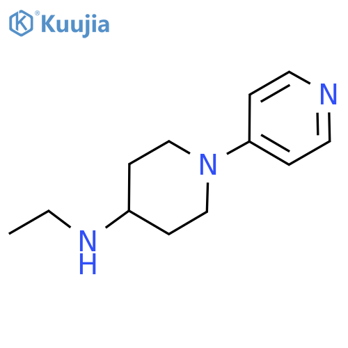 N-ethyl-1-(pyridin-4-yl)piperidin-4-amine structure