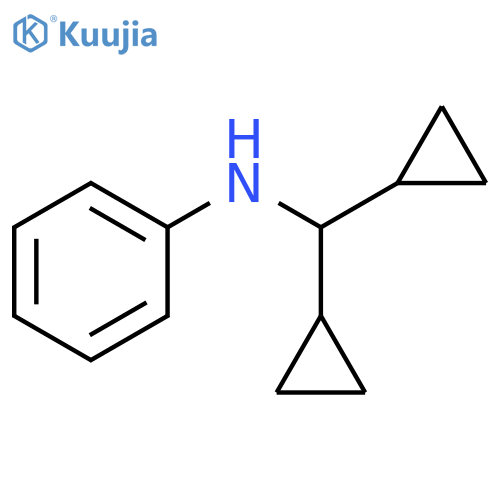 N-(dicyclopropylmethyl)aniline structure