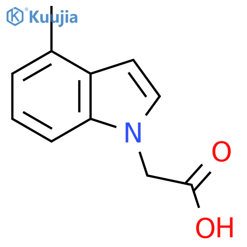 2-(4-methyl-1H-indol-1-yl)acetic acid structure