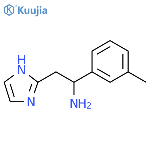 2-(1H-imidazol-2-yl)-1-(3-methylphenyl)ethan-1-amine structure