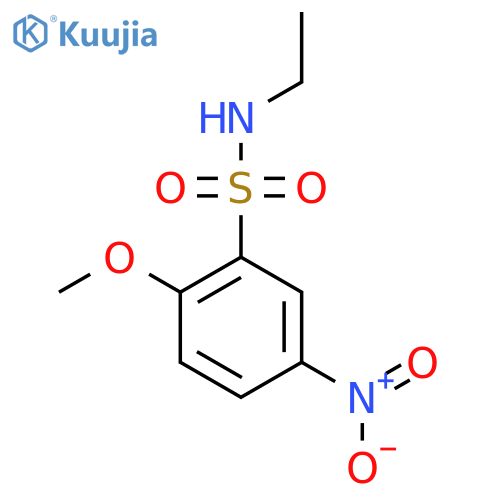 N-ethyl-2-methoxy-5-nitrobenzenesulfonamide structure