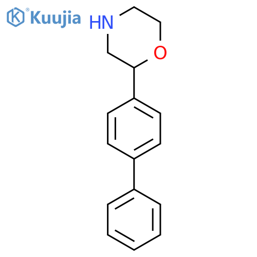 2-(4-phenylphenyl)morpholine structure