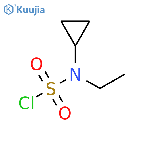 N-cyclopropyl-N-ethylsulfamoyl chloride structure