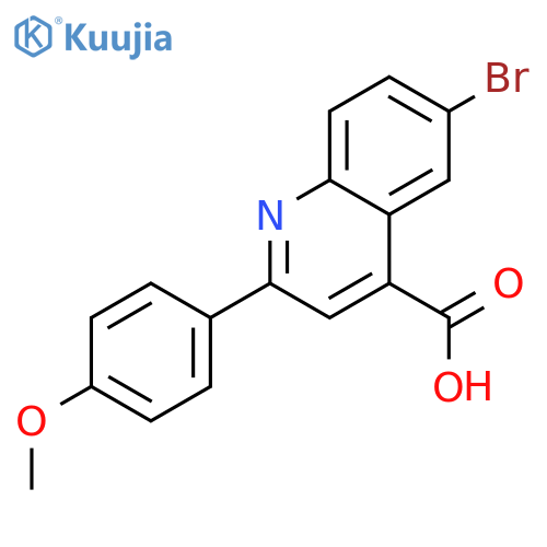 6-BROMO-2-(4-METHOXYPHENYL)QUINOLINE-4-CARBOXYLIC ACID structure
