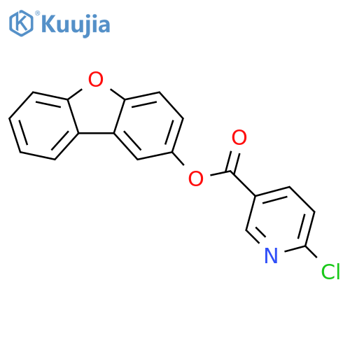 2-Dibenzofuranyl 6-chloro-3-pyridinecarboxylate structure