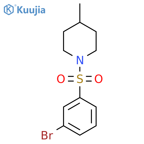1-((3-Bromophenyl)sulfonyl)-4-methylpiperidine structure