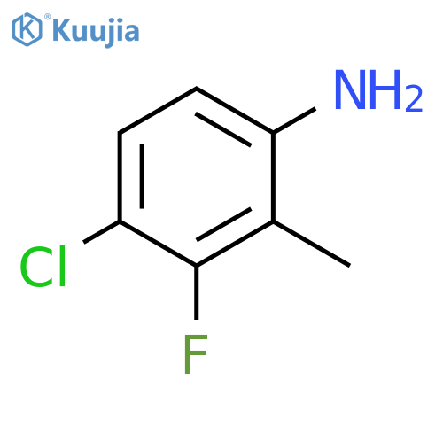 4-Chloro-3-fluoro-2-methylaniline structure