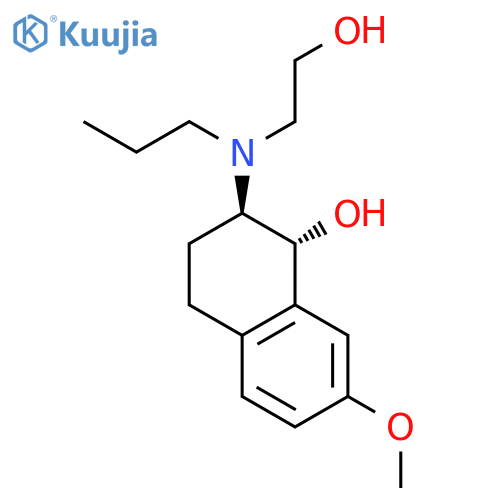1-Naphthalenol, 1,2,3,4-tetrahydro-2-[(2-hydroxyethyl)propylamino]-7-methoxy-, trans-(±)- structure