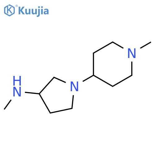 N-methyl-1-(1-methylpiperidin-4-yl)pyrrolidin-3-amine structure