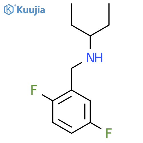 (2,5-difluorophenyl)methyl(pentan-3-yl)amine structure
