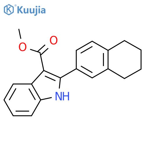 Methyl 2-(5,6,7,8-tetrahydronaphthalen-2-yl)-1H-indole-3-carboxylate structure