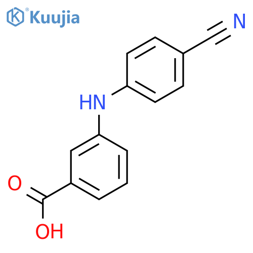 3-(4-Cyanophenyl)aminobenzoic Acid structure
