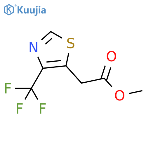 methyl 2-4-(trifluoromethyl)-1,3-thiazol-5-ylacetate structure