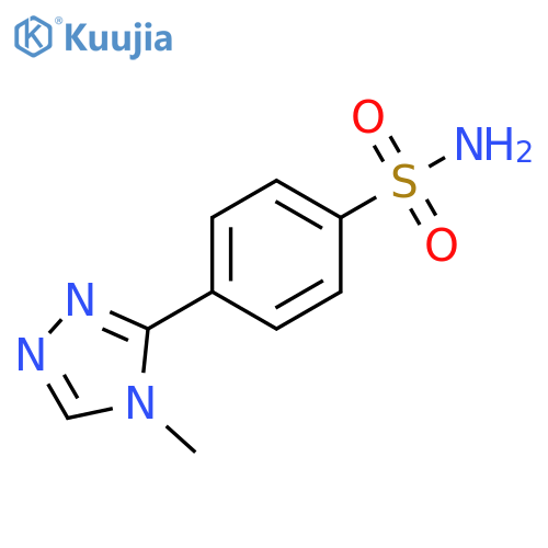 4-(4-methyl-4H-1,2,4-triazol-3-yl)benzene-1-sulfonamide structure