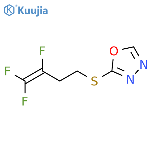1,3,4-Oxadiazole, 2-[(3,4,4-trifluoro-3-butenyl)thio]- structure