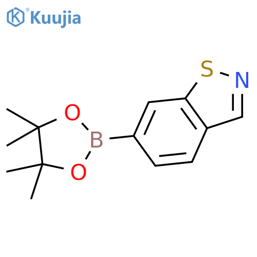 6-(4,4,5,5-tetramethyl-1,3,2-dioxaborolan-2-yl)benzo[d]isothiazole structure
