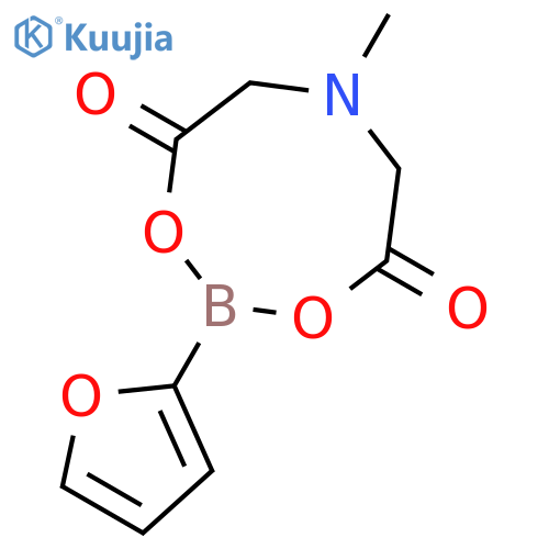 2-(Furan-2-yl)-6-methyl-1,3,6,2-dioxazaborocane-4,8-dione, 2-Furanboronic acid MIDA ester structure
