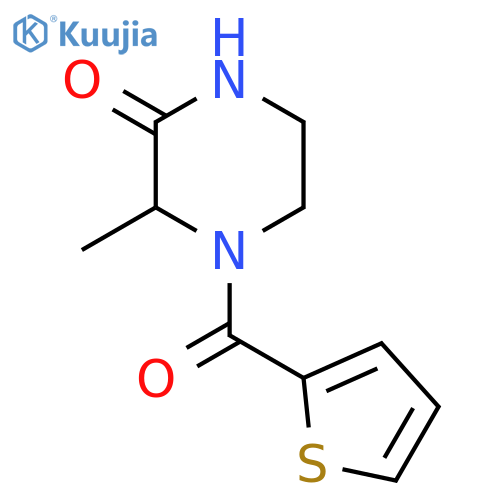 3-Methyl-4-(thiophene-2-carbonyl)piperazin-2-one structure