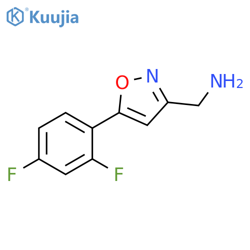 5-(2,4-Difluorophenyl)-1,2-oxazol-3-ylmethanamine structure