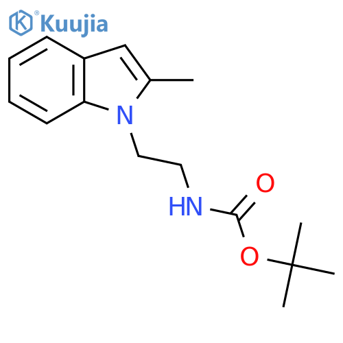 Tert-Butyl 2-(2-methyl-1H-indol-1-yl)ethylcarbamate structure