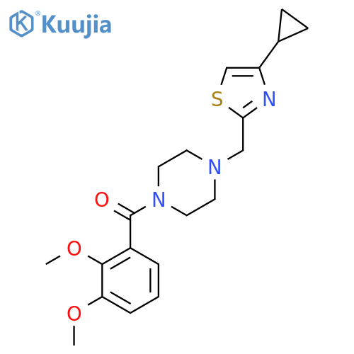 1-[(4-cyclopropyl-1,3-thiazol-2-yl)methyl]-4-(2,3-dimethoxybenzoyl)piperazine structure