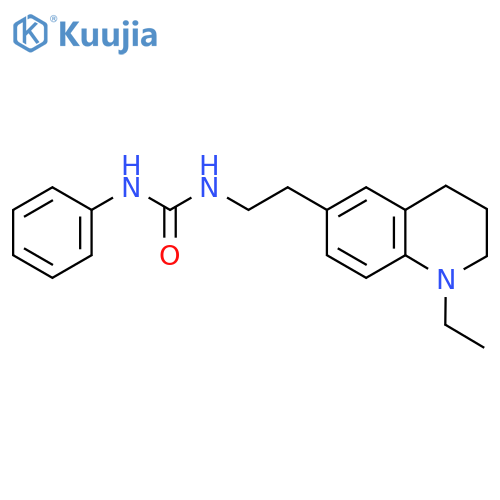 3-2-(1-ethyl-1,2,3,4-tetrahydroquinolin-6-yl)ethyl-1-phenylurea structure